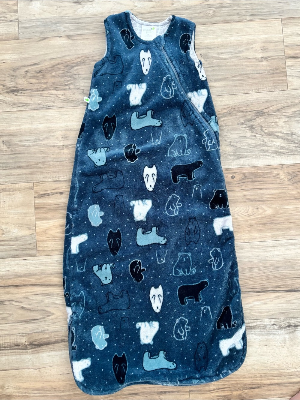 Perlim Pinpin Fleece TOG 1.5 Sleep Sack with Bear Print